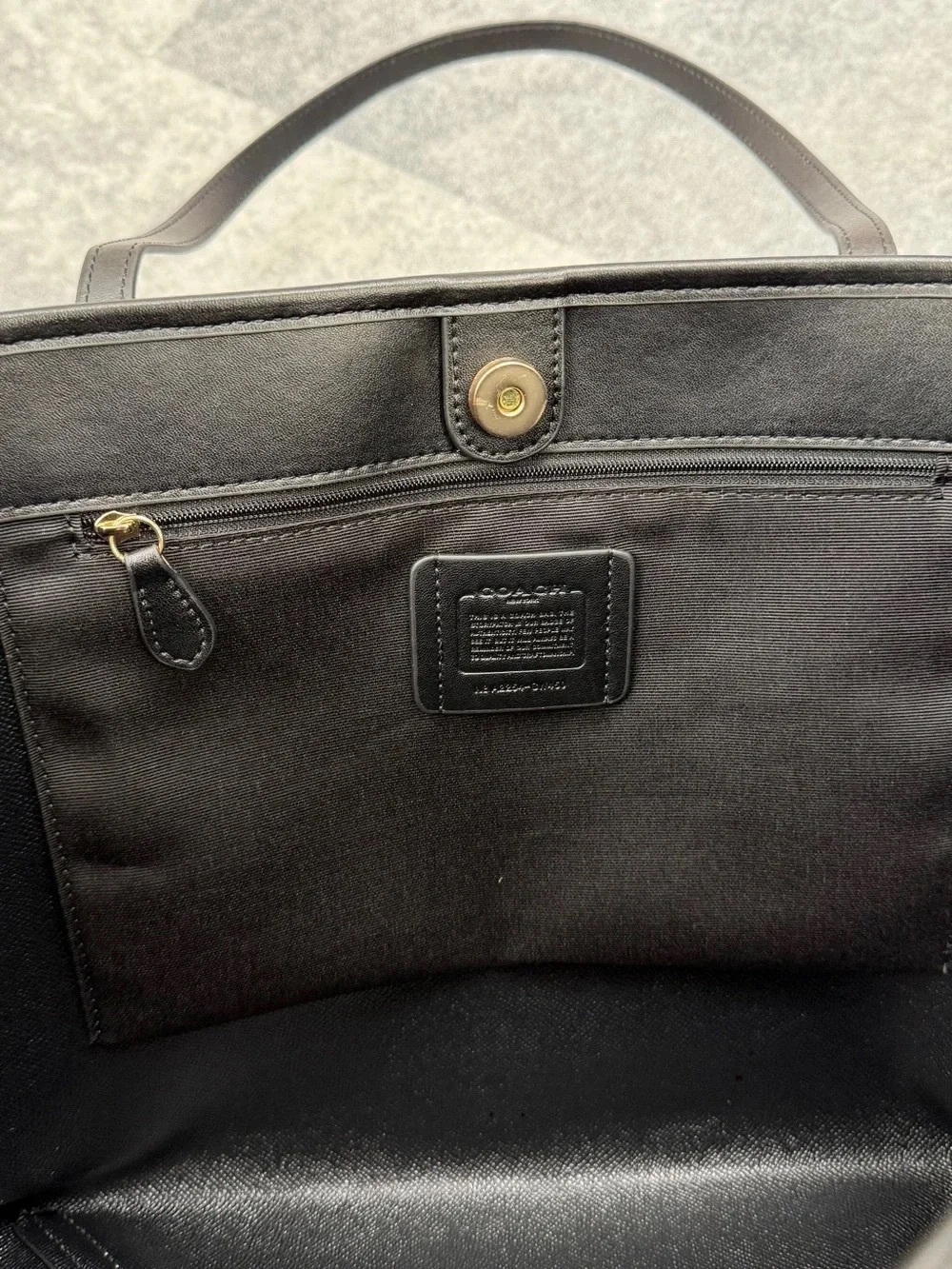 Tumi Black Nylon Crossbody Bag with Gold Hardware - Picture 10 of 10